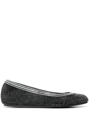 Le Silla Bess crystal-embellished ballerina shoes - Black
