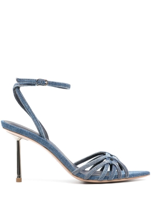Le Silla 90mm denim sandals - Blue