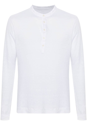120% Lino fine-knit linen T-shirt - White