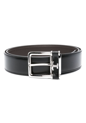 Tod's buckle-fastening leather belt - Black