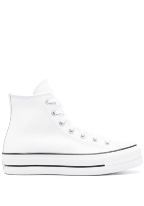 Converse Chuck Taylor leather platform sneakers - White