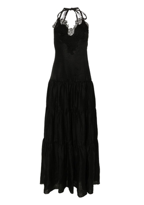 Ermanno Scervino guipure-lace-panelling maxi dress - Black