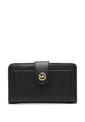 Michael Michael Kors MK Charm leather wallet - Black