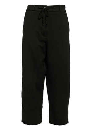 Masnada panelled straight-leg trousers - Black