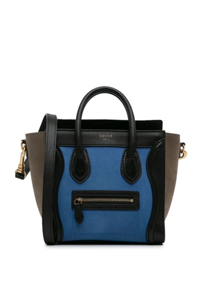 Céline Pre-Owned 2012 Nano Luggage Tote Tricolor satchel - Blue
