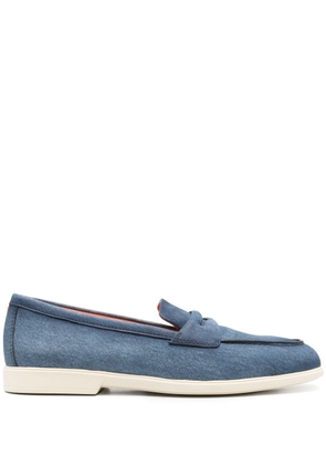 Santoni Malibu leather loafers - Blue