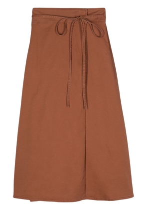 Soeur Reine belted wrap skirt - Brown