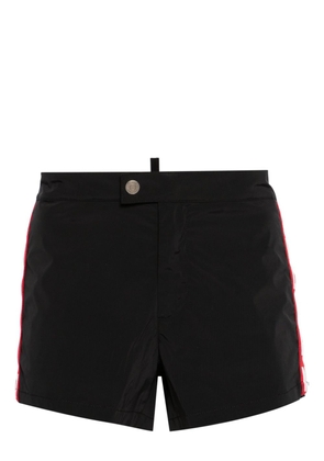 DSQUARED2 logo-tape swim shorts - Black