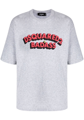 DSQUARED2 logo-print cotton T-shirt - Grey