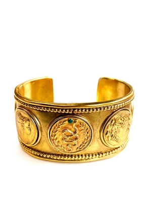 Goossens Carthage embossed-detail cuff - Gold