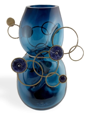 Vanessa Mitrani Fairground glass vase (350mm) - Blue