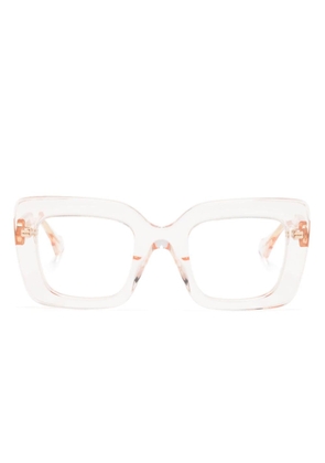 Gucci Eyewear Interlocking G oversize-frame glasses - Pink