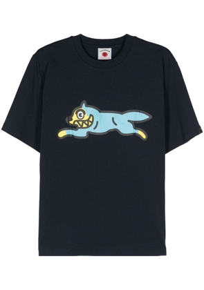 ICECREAM running dog-print cotton T-shirt - Blue
