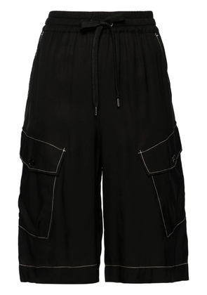 PINKO drop-crotch cargo shorts - Black