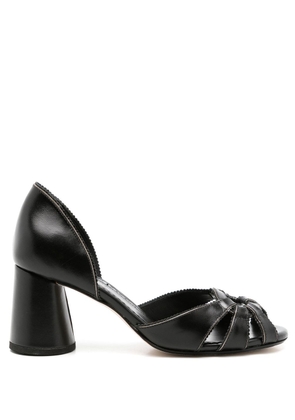 Sarah Chofakian Carrie peep-toe shoes - Black