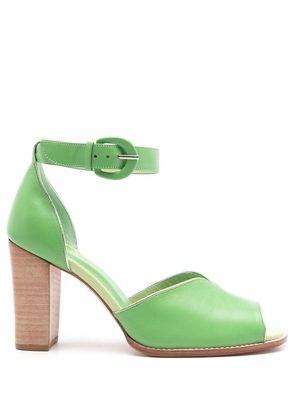 Sarah Chofakian Lorraine 75mm leather sandals - Green