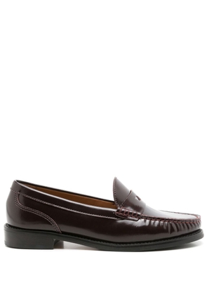 Sarah Chofakian Laine leather loafers - Brown