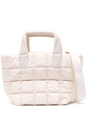 VeeCollective small Porter quilted tote bag - Neutrals