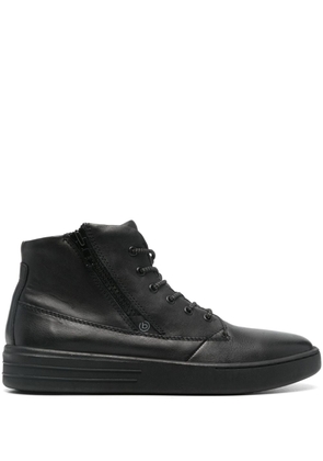 Bugatti zip-up leather boots - Black