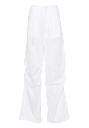DARKPARK Daisy lurex straight-leg trousers - White