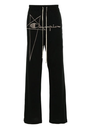 Rick Owens X Champion Dietrich logo-embroidered track pants - Black