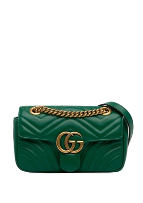 Gucci Pre-Owned 2015-2022 Small GG Marmont Matelasse crossbody bag - Green
