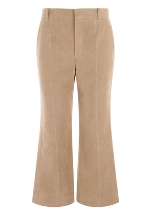 Chloé cropped corduroy trousers - Neutrals
