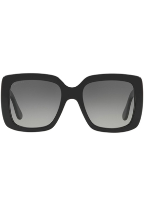 Gucci Eyewear GG-logo square-frame sunglasses - Black