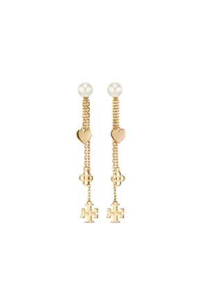 Tory Burch Linear Kira drop earrings - Gold