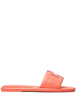 Tory Burch Double T Sport leather sandals - Orange