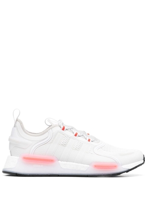 adidas lace-up panelled sneakers - White