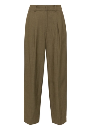 PT Torino pleated tapered trousers - Green