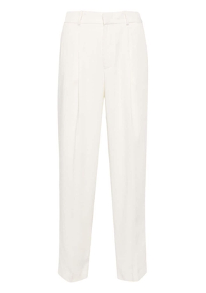 PT Torino elasticated-waistband cropped trousers - White