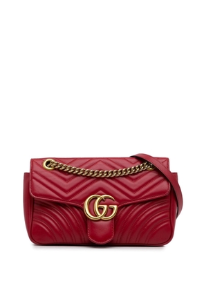 Gucci Pre-Owned 2015-2022 Medium GG Marmont Matelasse crossbody bag - Red