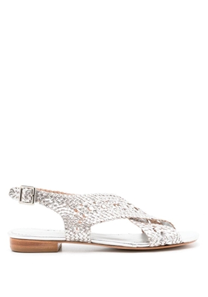 Sarah Chofakian Isolde flat sandals - Silver