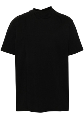 MORDECAI stripe-detail wrap T-shirt - Black