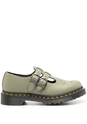 Dr. Martens round-toe leather loafers - Green