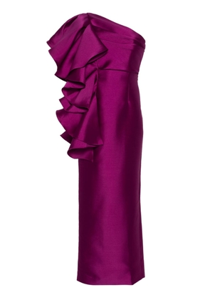Solace London Barney twill maxi dress - Pink
