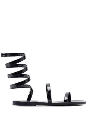 Ancient Greek Sandals Ofis wraparound-ankle sandals - Black