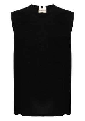 MORDECAI fine-knit sleeveless jumper - Black