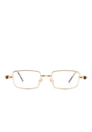 Kuboraum Maske P73 rectangle-frame glasses - Gold