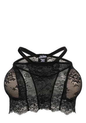 Jean Paul Gaultier x Shayne Oliver lace shapewear skirt - Black