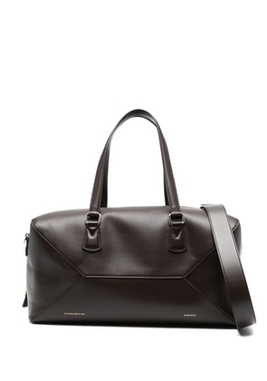 Victoria Beckham medium leather holdall bag - Brown