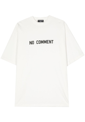 Balenciaga slogan-print cotton T-shirt - White