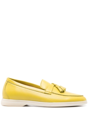 Scarosso Leandra leather loafers - Green