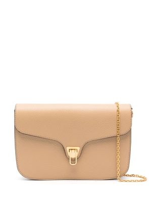 Coccinelle leather cross body bag - Neutrals