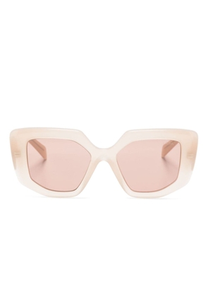 Prada Eyewear geometric-frame sunglasses - Neutrals
