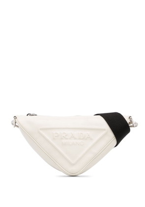 Prada Pre-Owned 2013-2023 Grace Lux Triangle crossbody bag - White