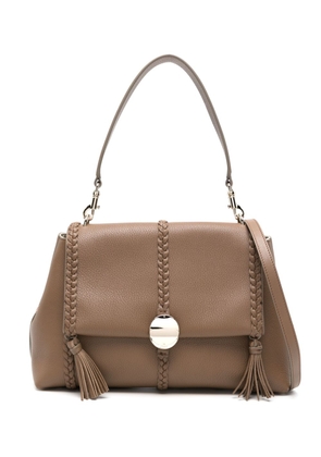 Chloé medium Penelope leather shoulder bag - Brown
