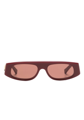 Gucci Eyewear rectangle-frame sunglasses - Red
